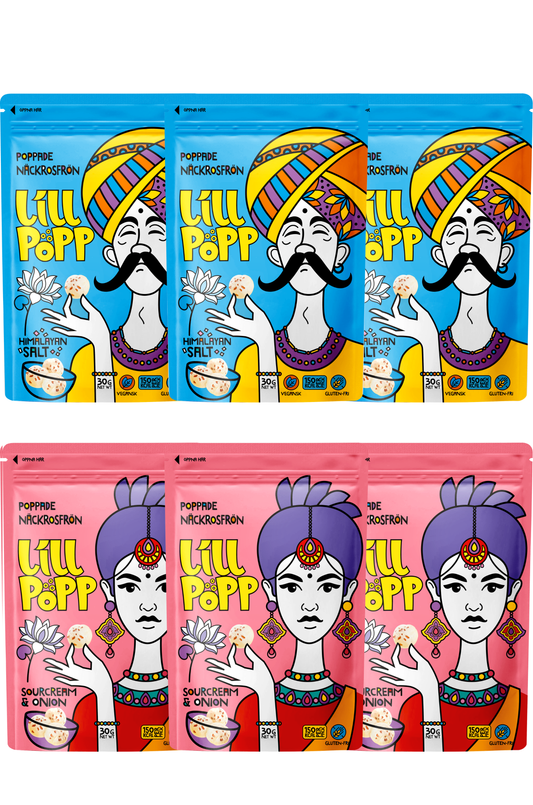 Multipack om 6 (Himalayan salt och Sourcream & Onion)