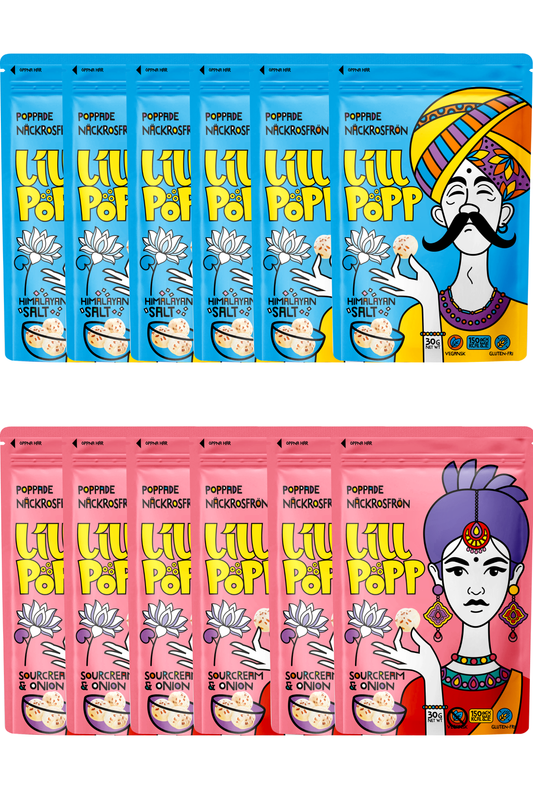 Multipack om 12 (Himalayan salt och Sourcream & Onion)